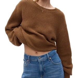 GAP Shaker-Stitch Crewneck Sweater